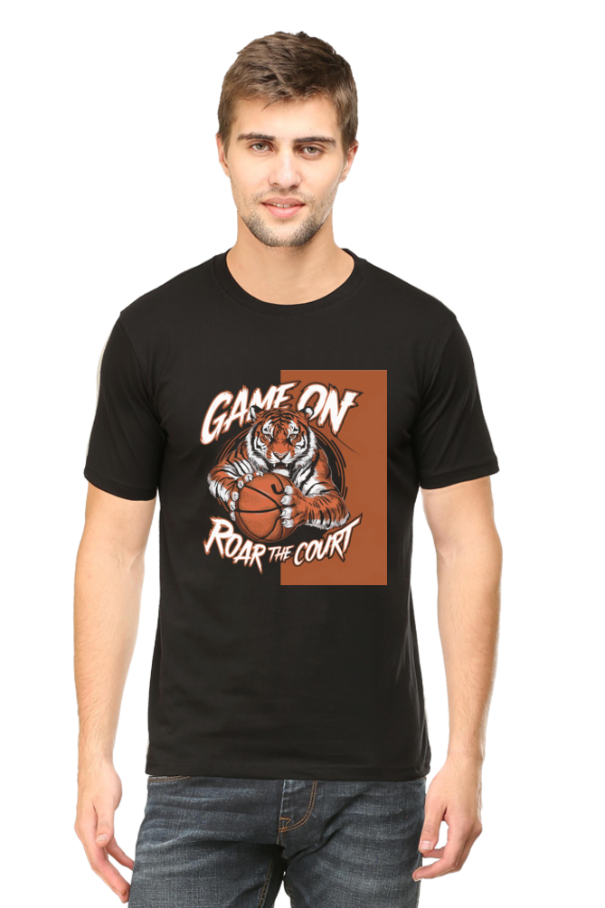 Basketball Boy Mens Round Nrtieck T-Shirt