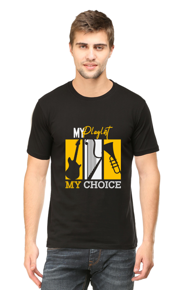 My play List Men's Round Neck T-Shirt