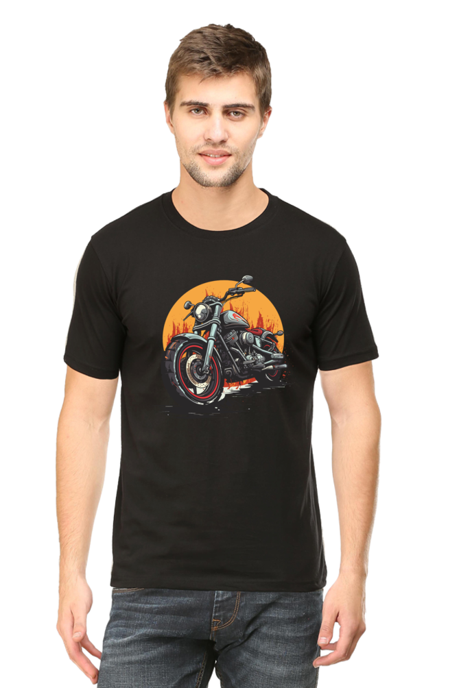 Classic Bike Men's Round Neck T-Shirt