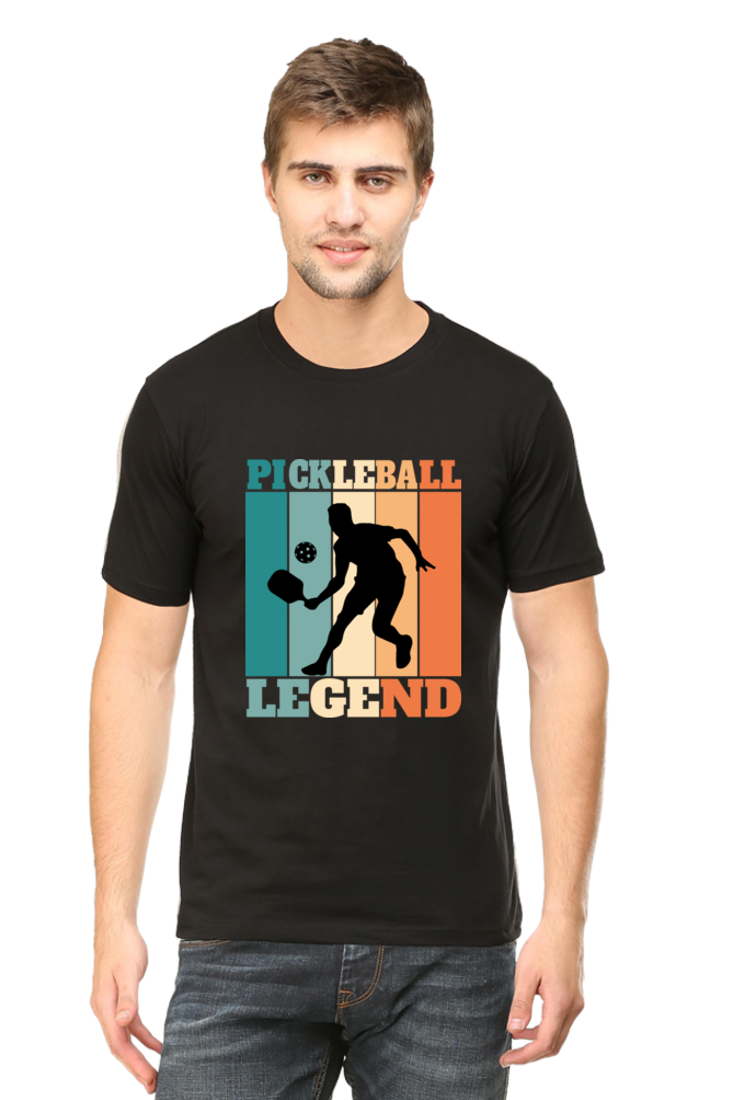 Pickleball Men's Round Neck T-Shirt