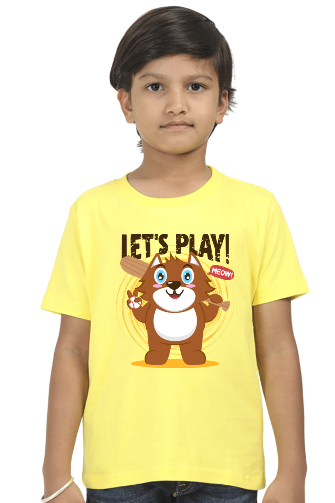 Let's Play Kids Round Neck T-Shirt