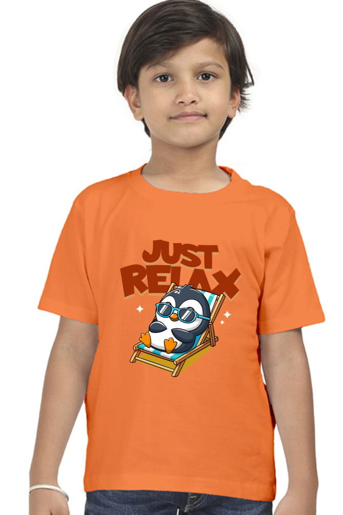 Just Relax - Kid's Round Neck T-shirt