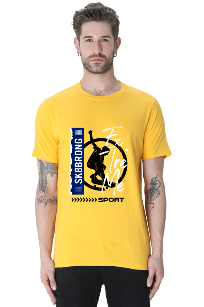 Skate Board Men's Round Neck T-shirt