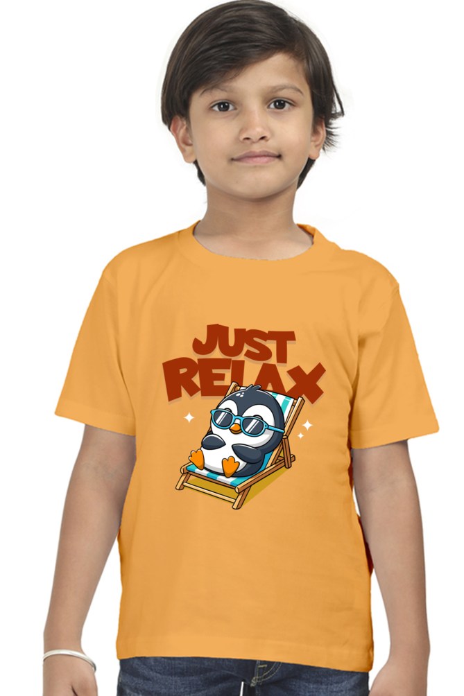 Just Relax - Kid's Round Neck T-shirt
