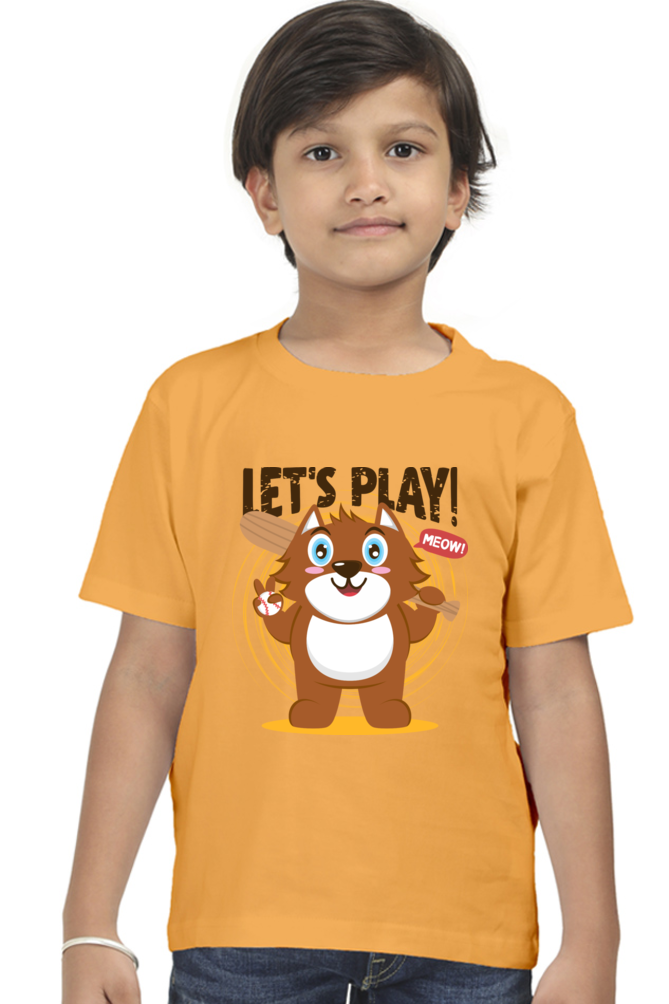Let's Play Kids Round Neck T-Shirt