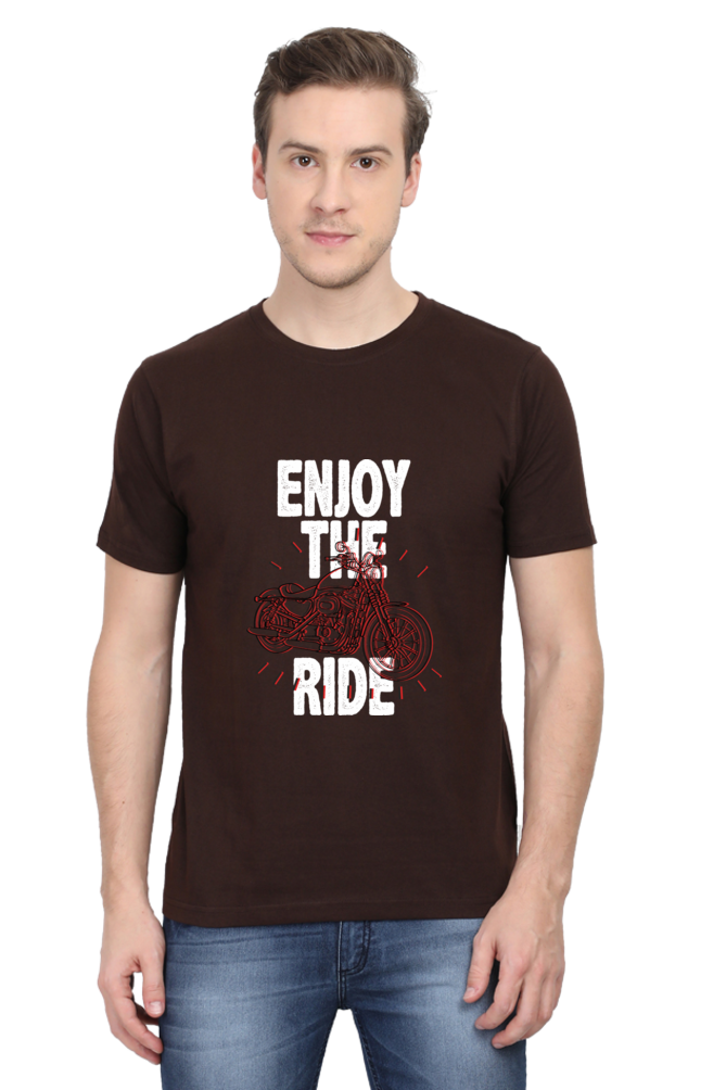 Enjoy The Ride Men's Round Neck T-Shirt