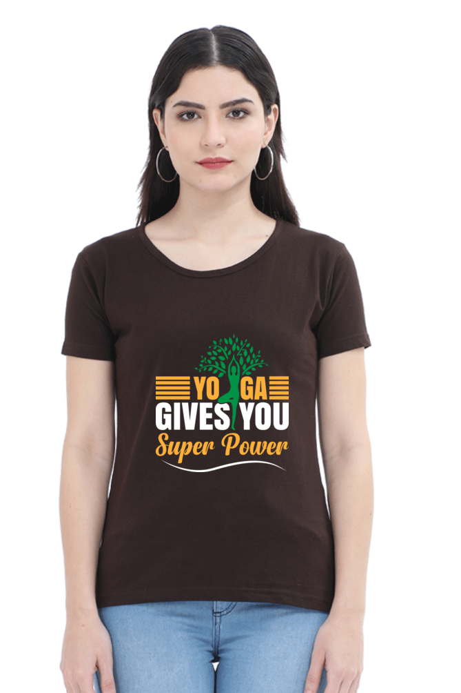 Yoga Power Women's Round Neck T-Shirt