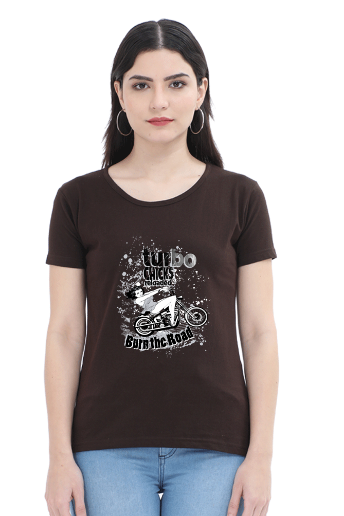 Turbo Chicks Women's Round Neck T-Shirt