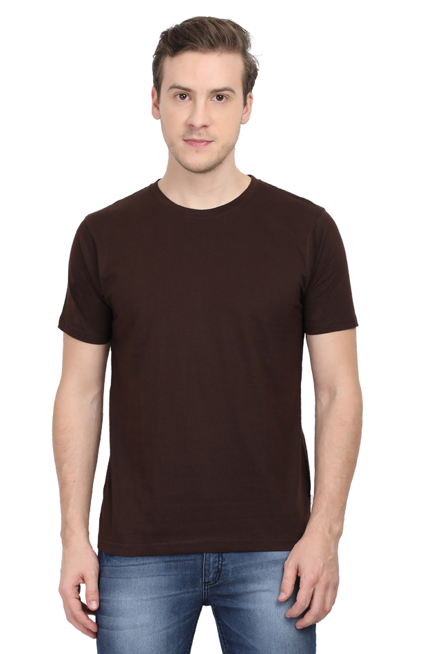 Round Neck Blank T-shirt ArtWORLD-Dark col