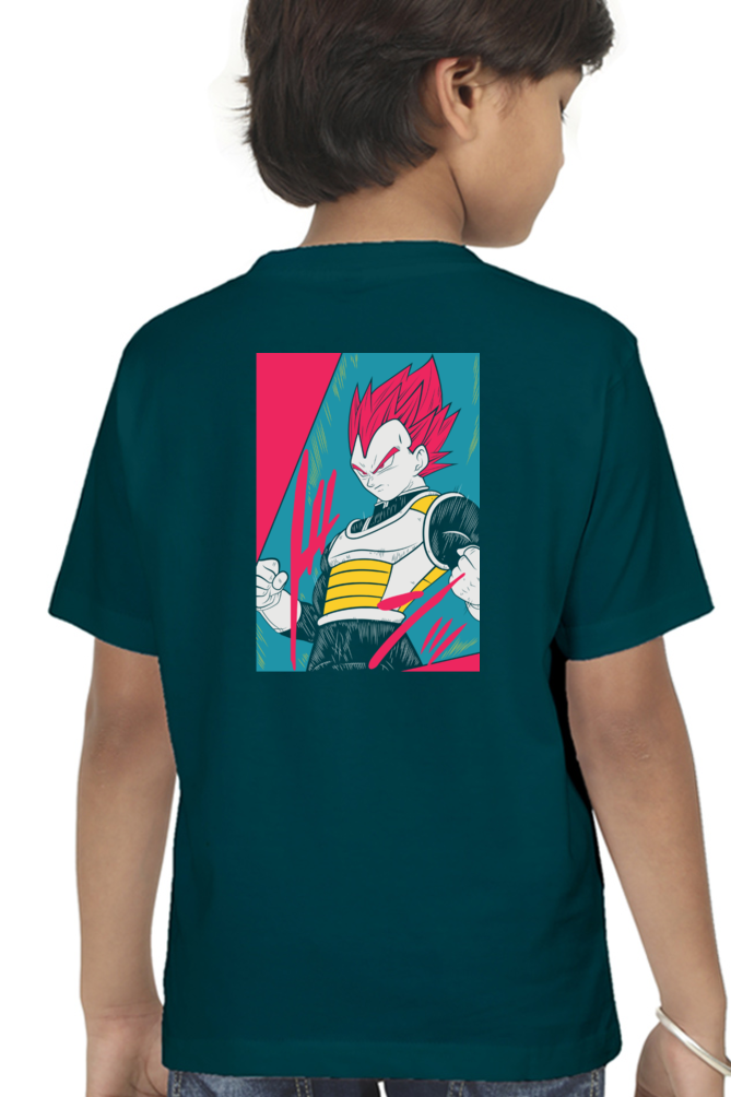 Dragan Ball Boys Round Neck T-Shirt