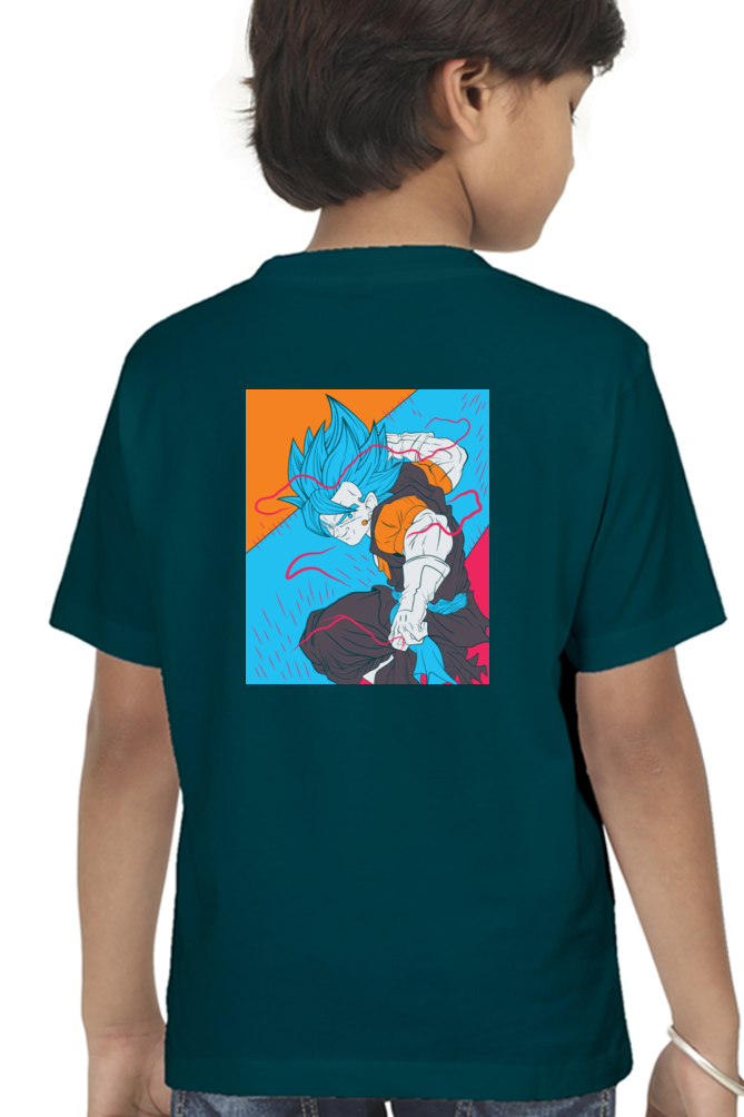 Dragan Ball Boy Round Neck T-Shirt