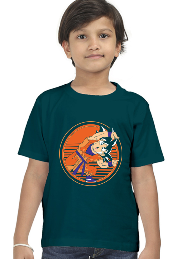 Dragaon Ball boy Rond Neck T-Shirt