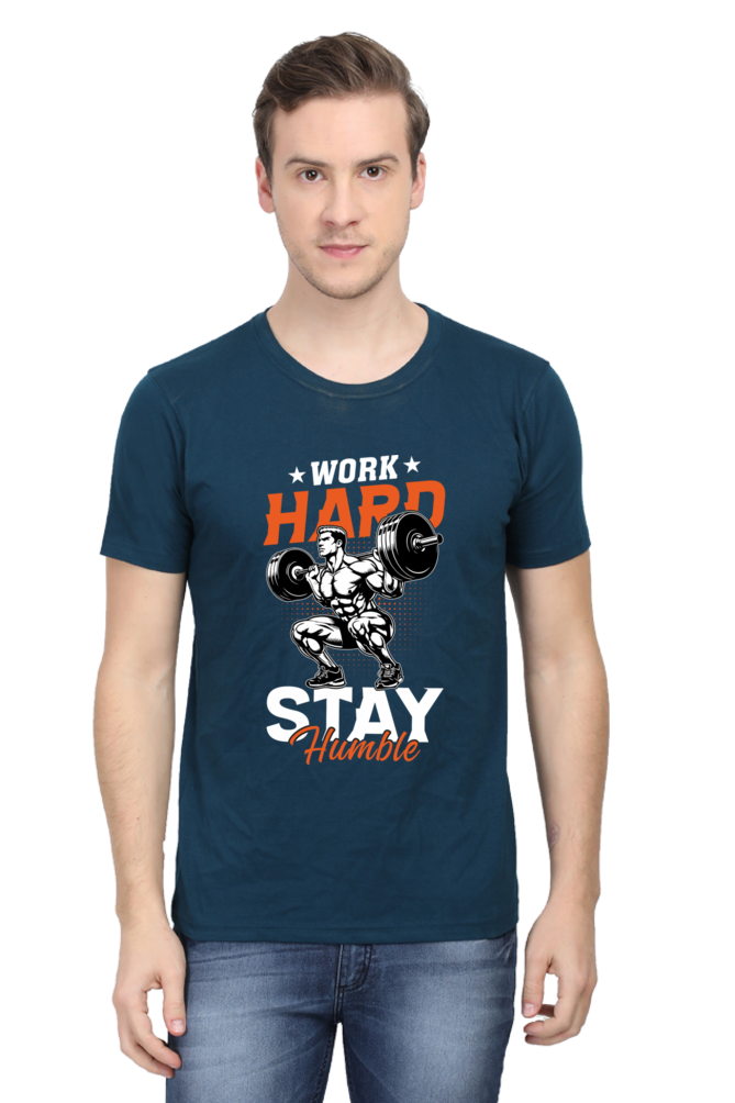GYM Round Men's Neck T-Shirt