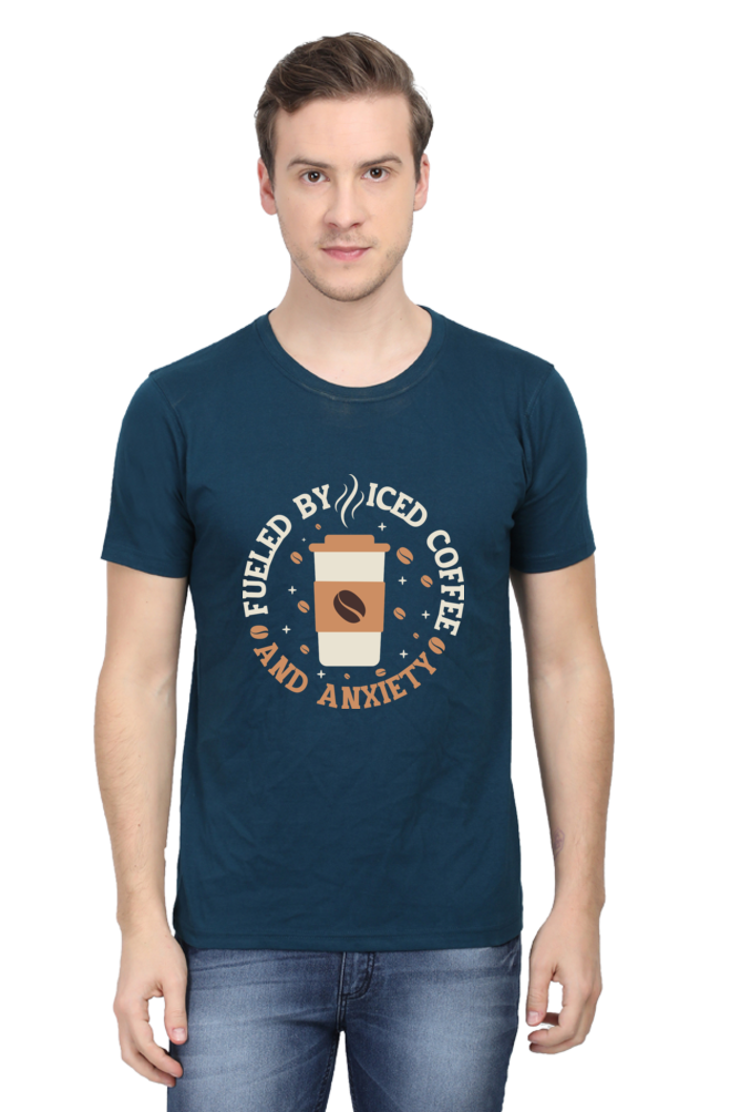 Ice & Coffee Men's Round Neck T-Shirt