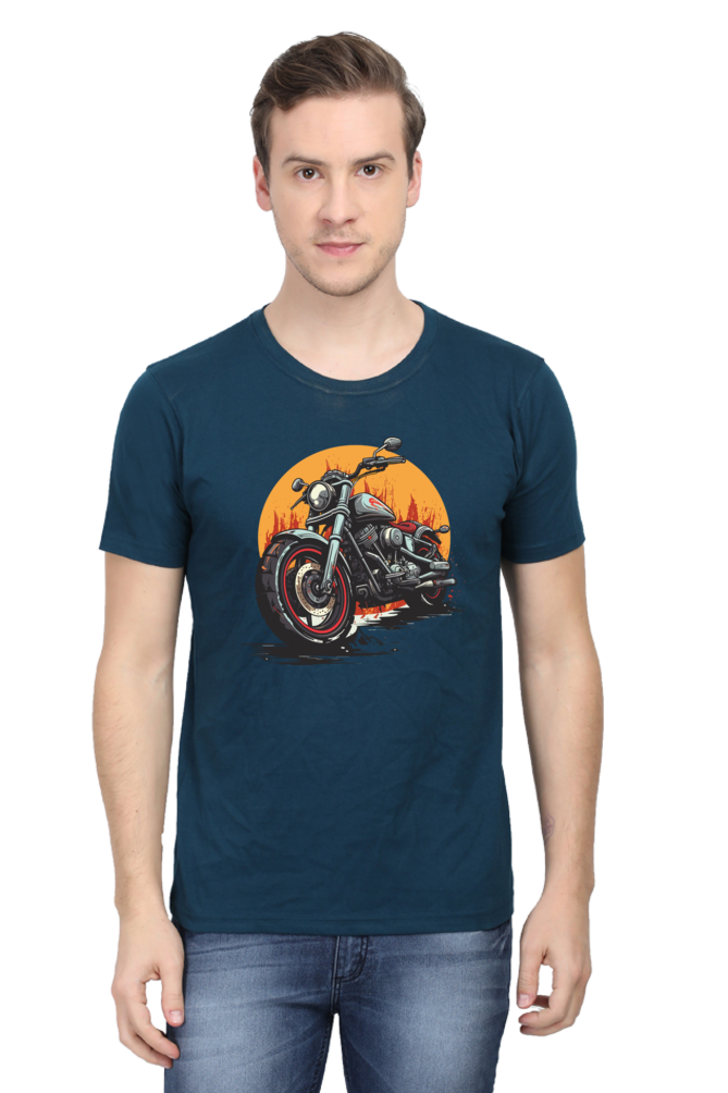 Classic Bike Men's Round Neck T-Shirt