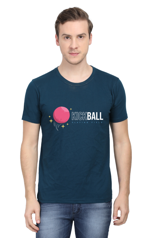 Kick Ball Men's Round Neck T-Shirt