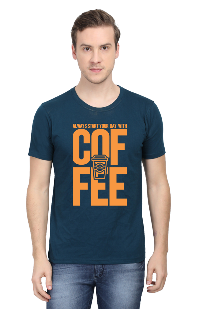 Start you day with Coffee - Men's T-Shirt