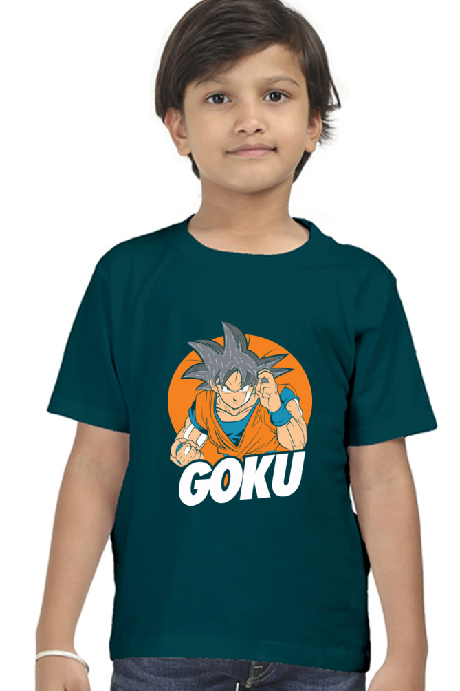 Dragan Ball Boys Round Neck T-Shirt