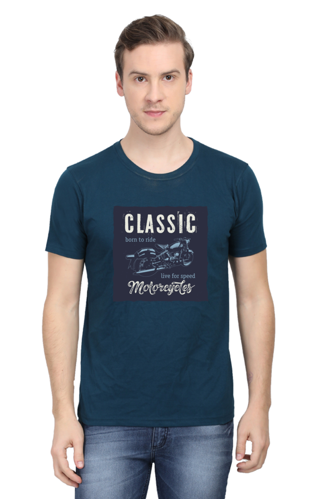 Classic Motorcycle Men's Round Neck T-Shirt