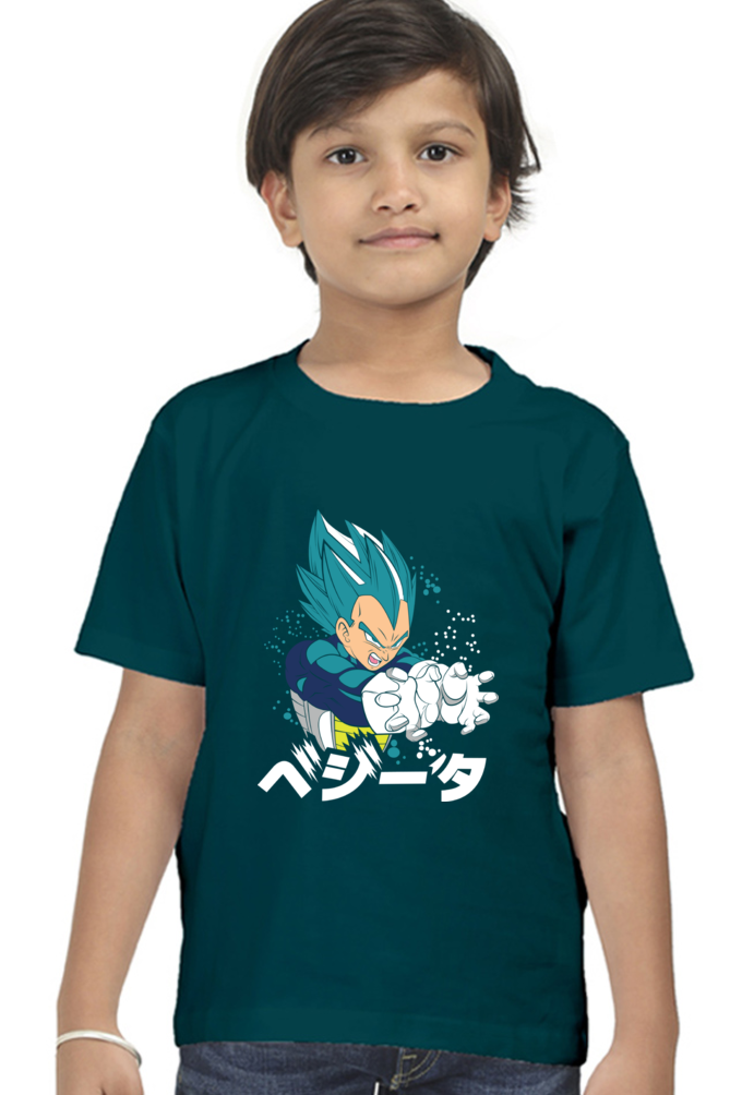 Dragan Ball Boy Round Neck T-Shirt