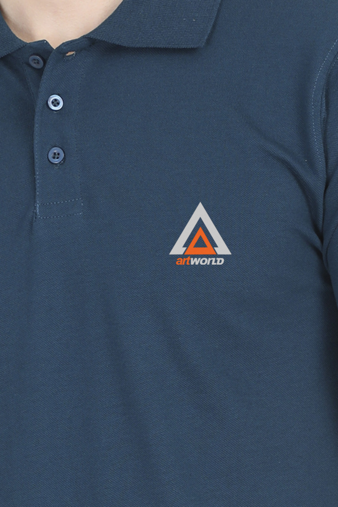 Unisex Polo T-Shirt ArtWORLD Embroidery LOGO