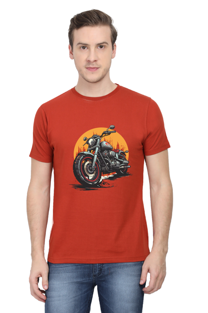 Classic Bike Men's Round Neck T-Shirt