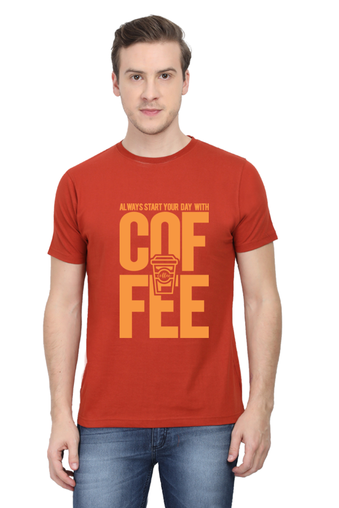 Start you day with Coffee - Men's T-Shirt