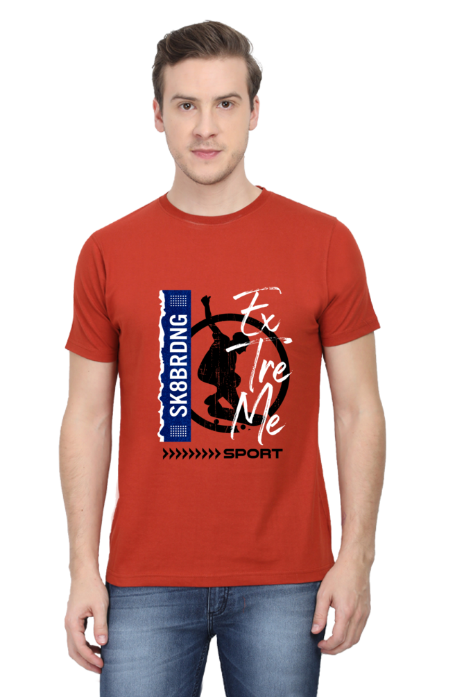 Skate Board Men's Round Neck T-shirt