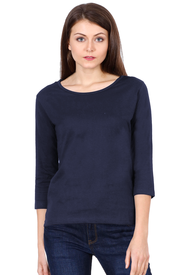 Women's Round Neck Full Slives T-shirt