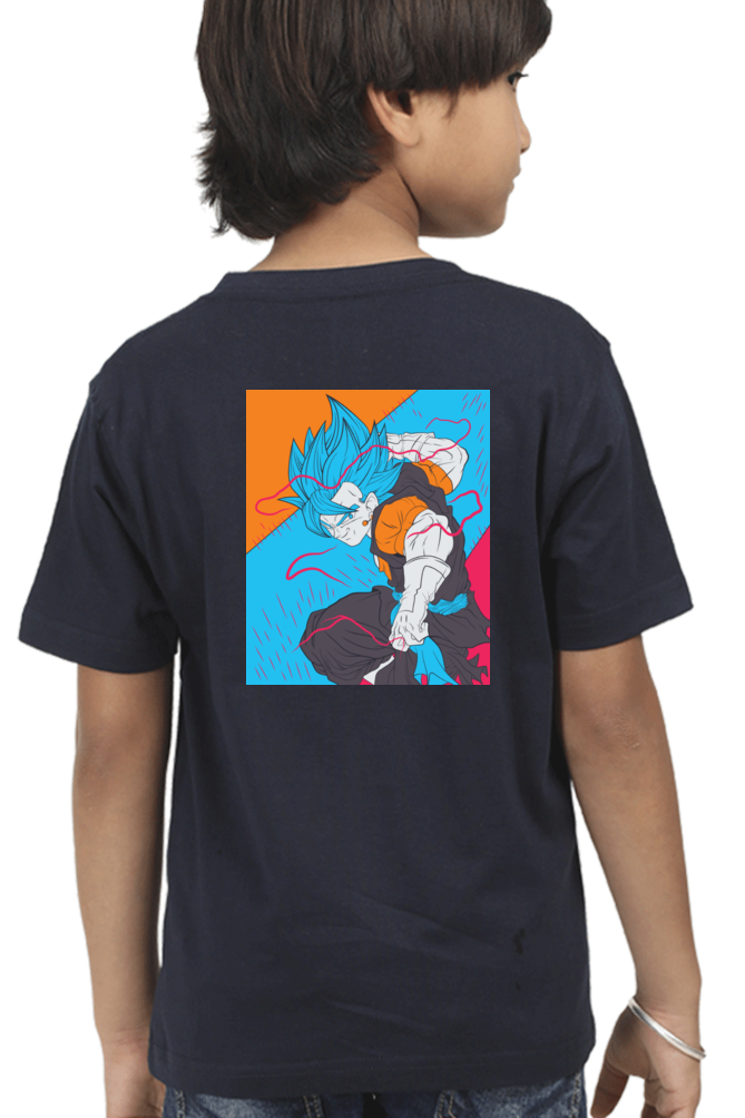 Dragan Ball Boy Round Neck T-Shirt
