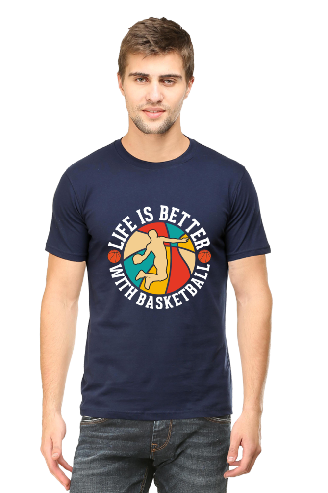 Life is better Mens Round Neck T-Shirt