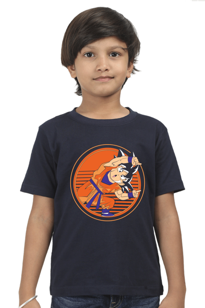 Dragaon Ball boy Rond Neck T-Shirt