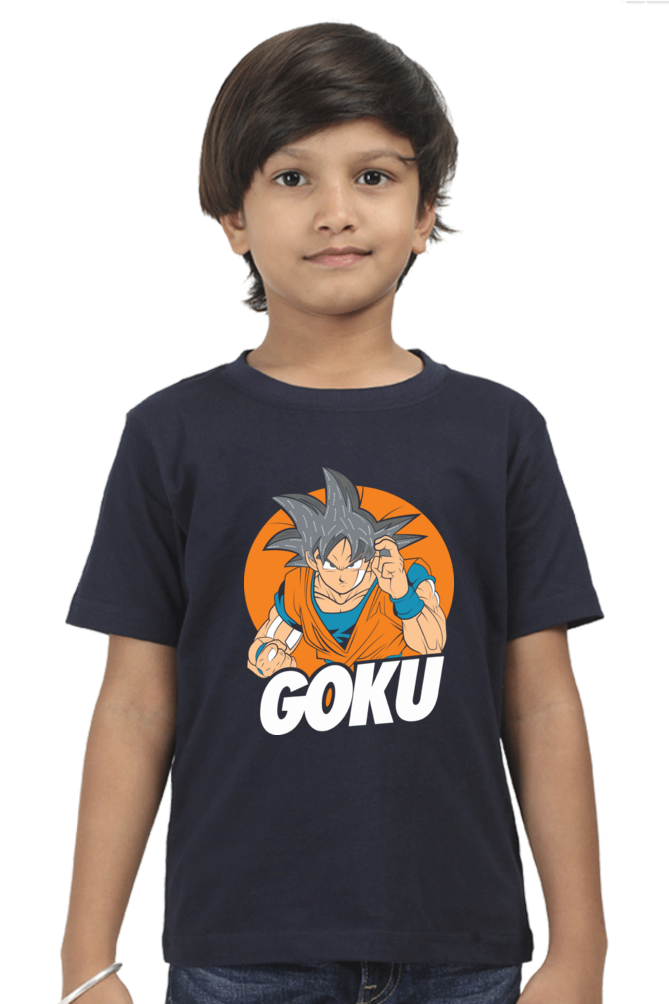 Dragan Ball Boys Round Neck T-Shirt