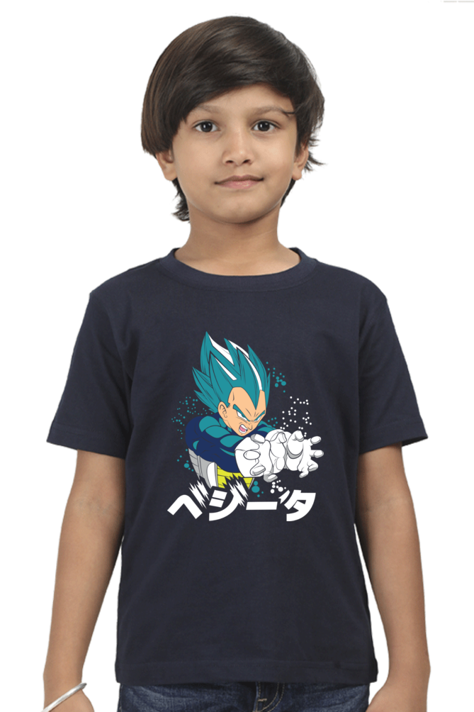 Dragan Ball Boy Round Neck T-Shirt