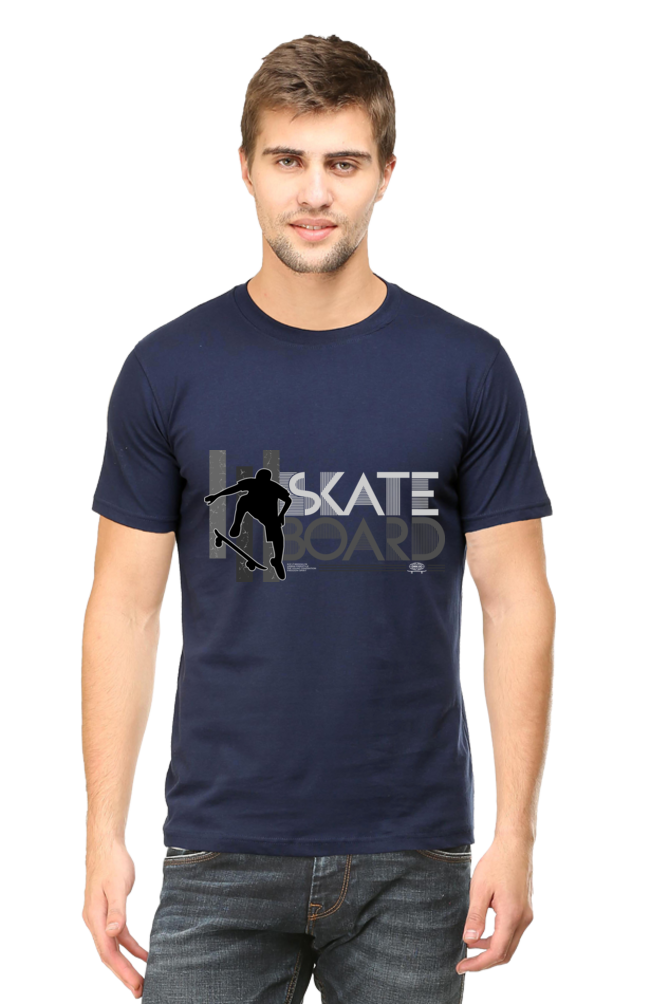 Skate Board Men's Round Neck T-Shirt