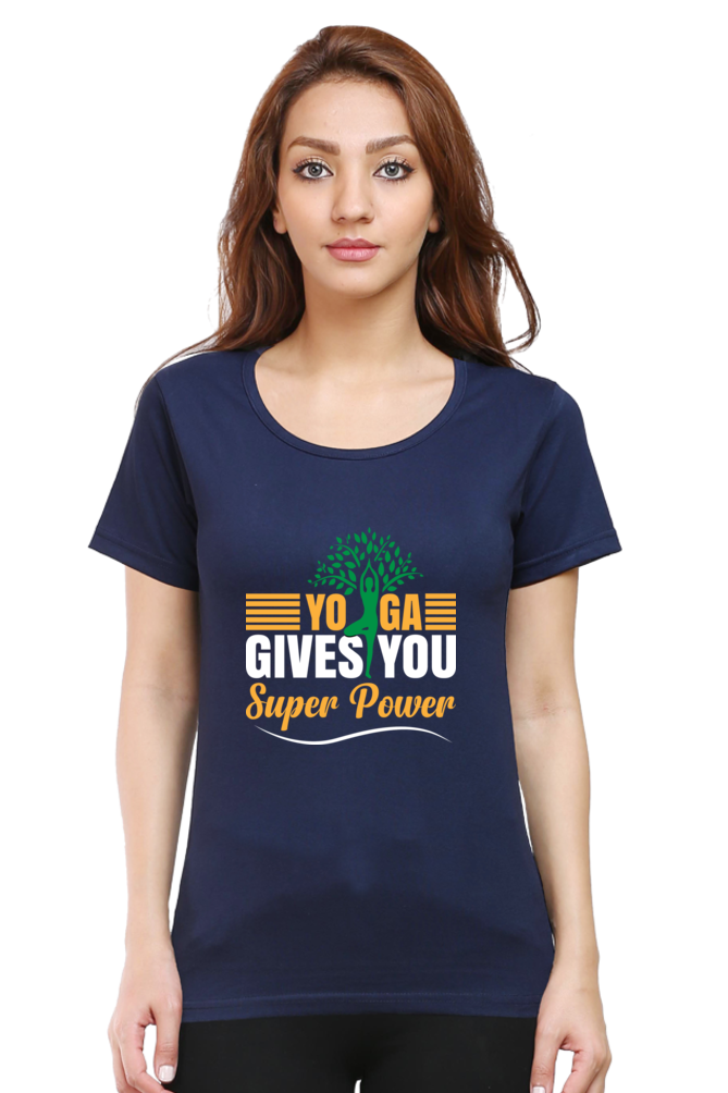 Yoga Power Women's Round Neck T-Shirt