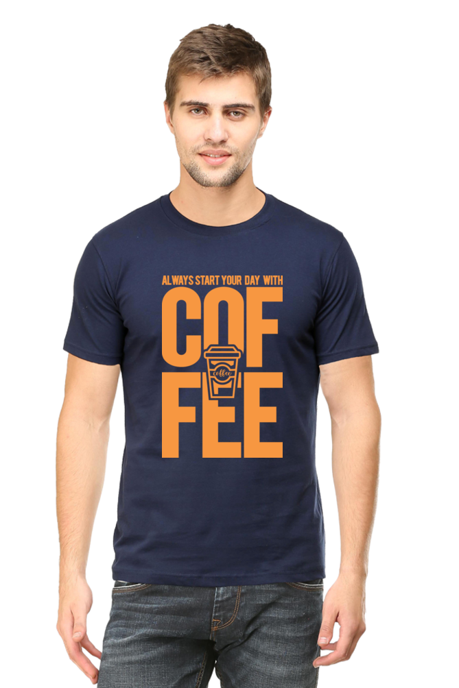 Start you day with Coffee - Men's T-Shirt