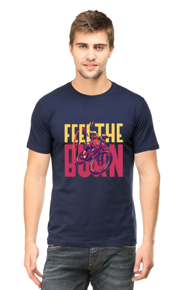 Feel the Burn Men's Round Neck T-shirt