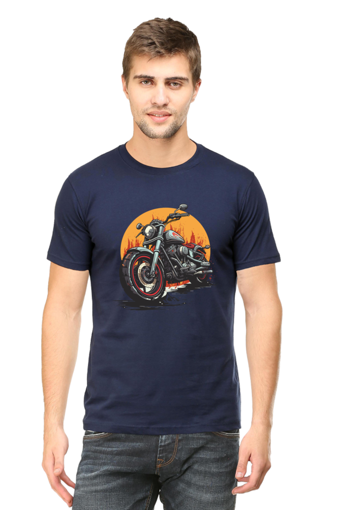 Classic Bike Men's Round Neck T-Shirt