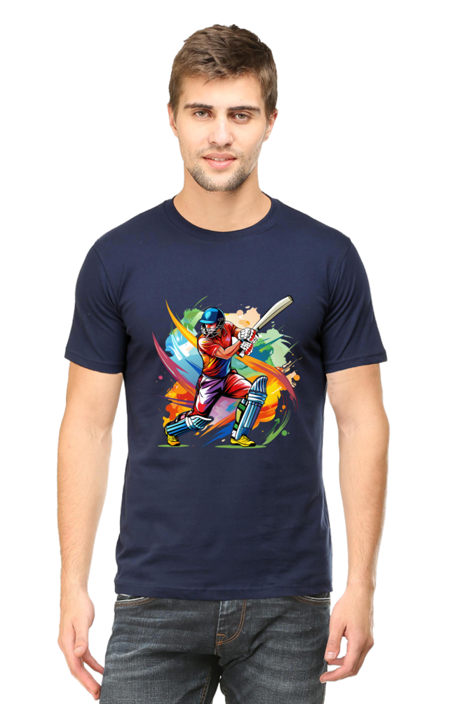 Cricket Men's Round Neck T-Shirt
