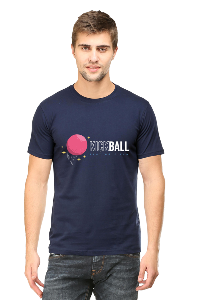 Kick Ball Men's Round Neck T-Shirt