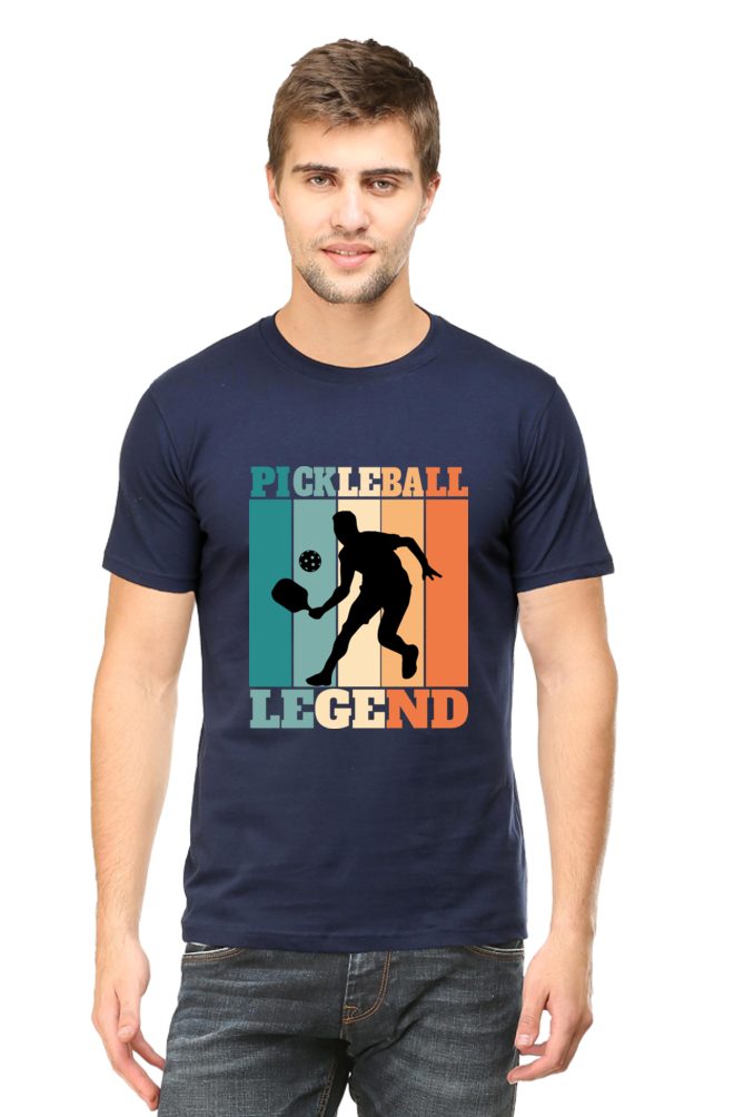 Pickleball Men's Round Neck T-Shirt