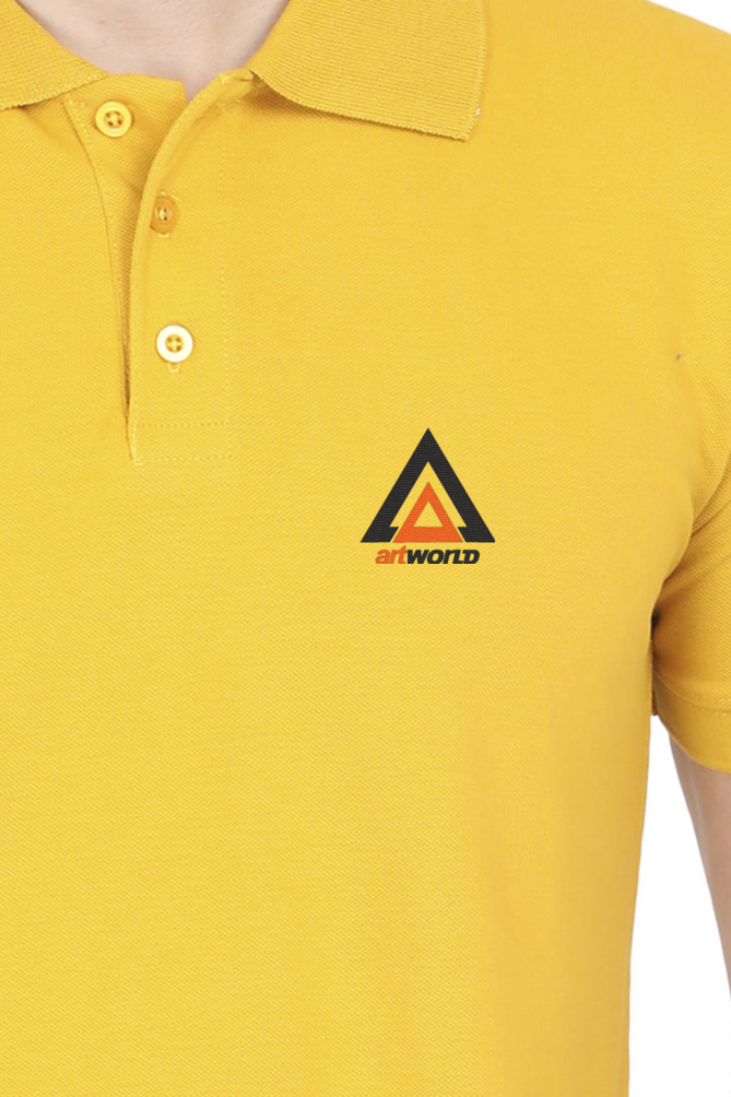 Unisex Polo T-Shirt - ArtWORLD Embroidery LOGO