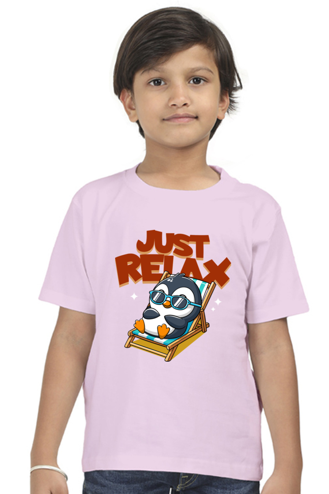 Just Relax - Kid's Round Neck T-shirt