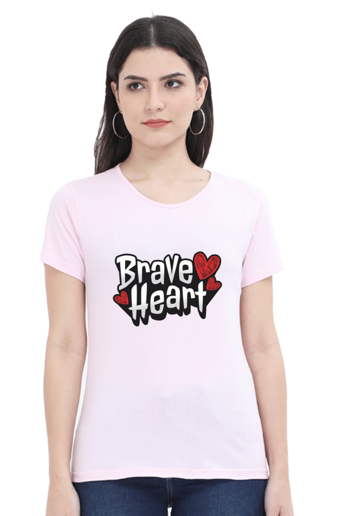 Brave Heart - Womens Round Neck T-Shirt
