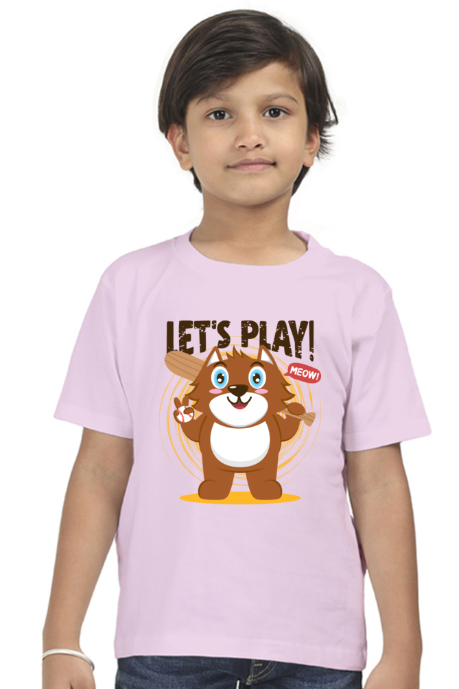 Let's Play Kids Round Neck T-Shirt