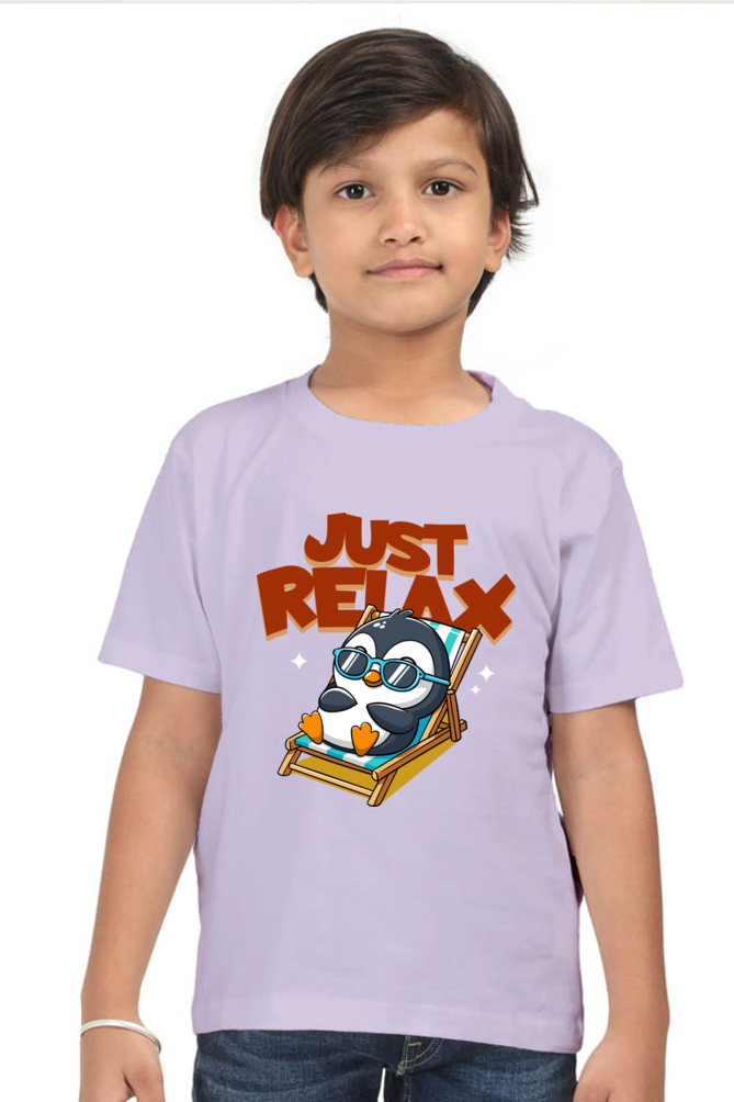 Just Relax - Kid's Round Neck T-shirt