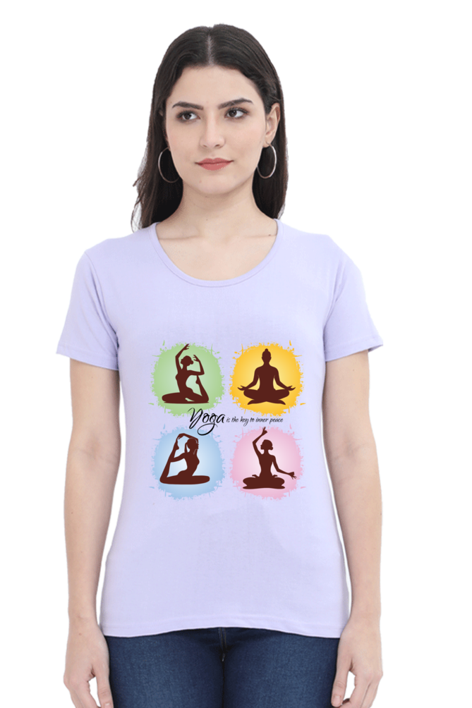 Women Round Neck Yoga T-Shirt