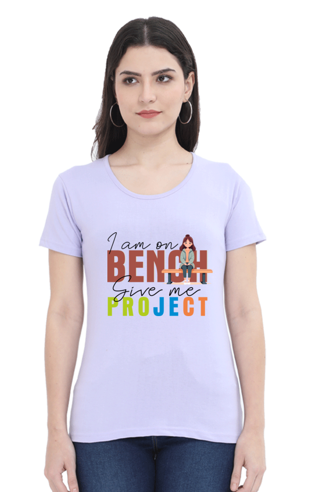 I am on Bench - Women's Round Neck T-Shirt