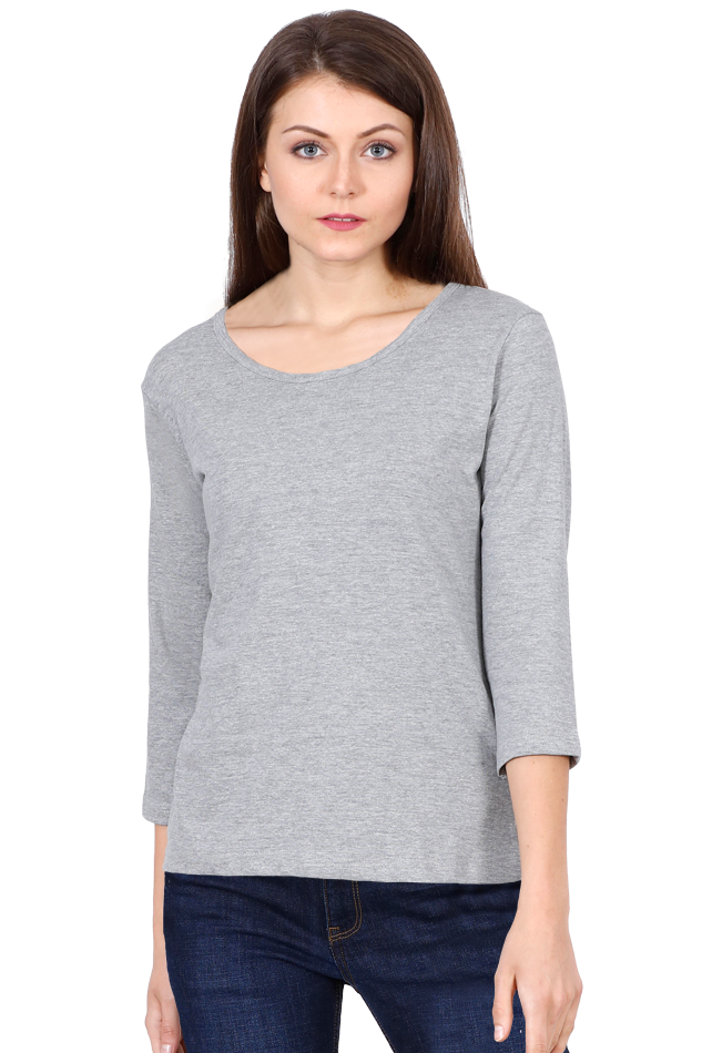 Women's Round Neck Full Slives T-shirt